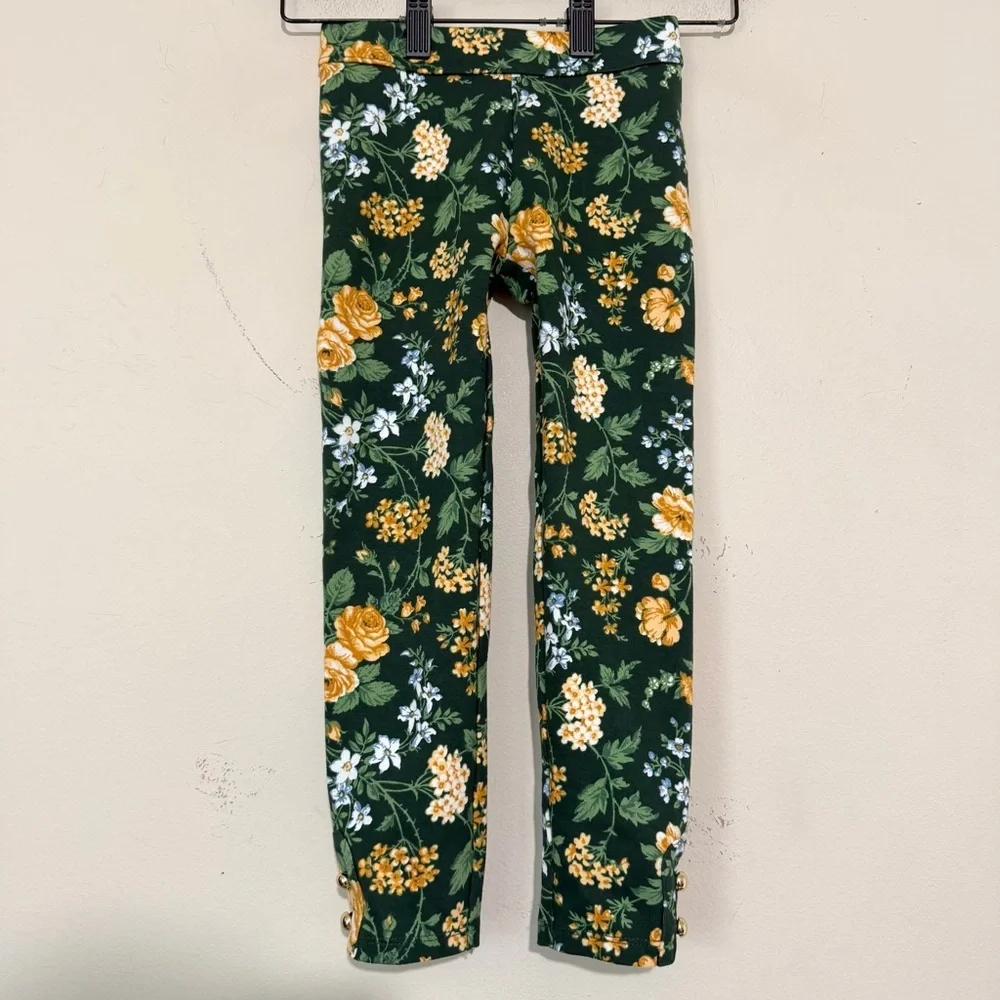 Janie and Jack Pine Meadow Floral The Everyday Leggings NEW WITH TAGS SIZE 5